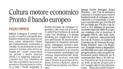 DIVA in newspaper Il Gazzettino