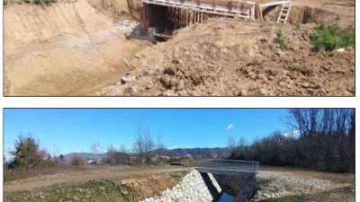 Adjustment of the culvert into a reinforced concrete bridge (Šempeter-Vrtojba)